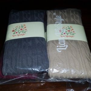 4 pk. Thigh high cotton socks